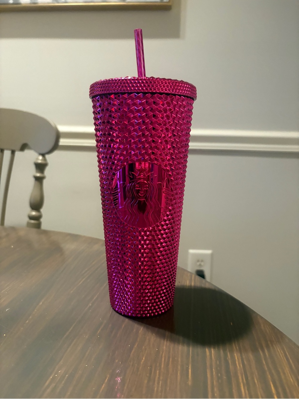 Starbucks Fuchsia Studded Tumbler with Straw